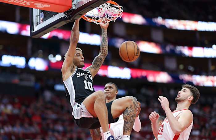 San Antonio Spurs Houston Rockets Jeremy Sochan